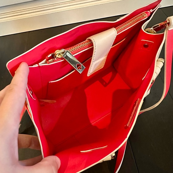 Kate Spade Tan Tote with Hot Pink Interior - Picture 6 of 6